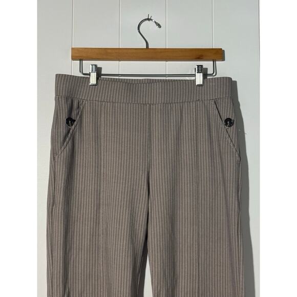 Betabrand Herringbone Bootcut Dress Pant Yoga Pants Tan/Black Large - Picture 2 of 8